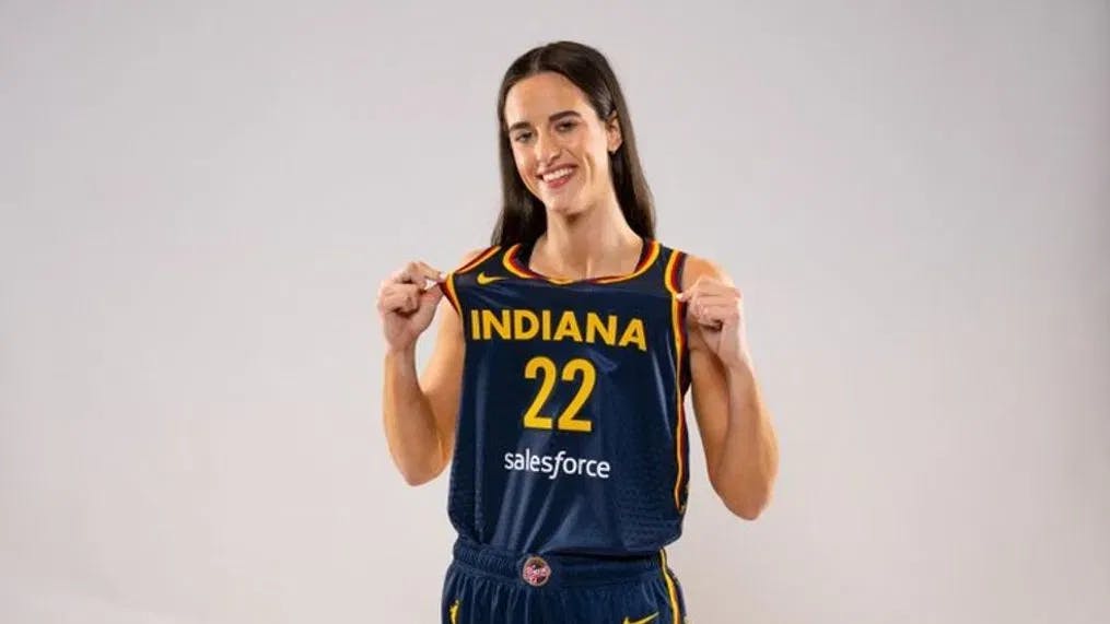 Caitlin Clark with the Indiana Fever