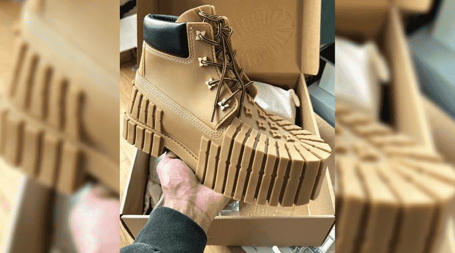 First Look at the MSCHF x LV x Timberland Boots 