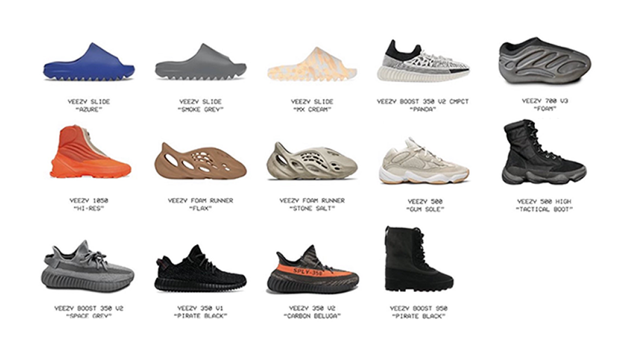These are all the Yeezy’s we could be seeing