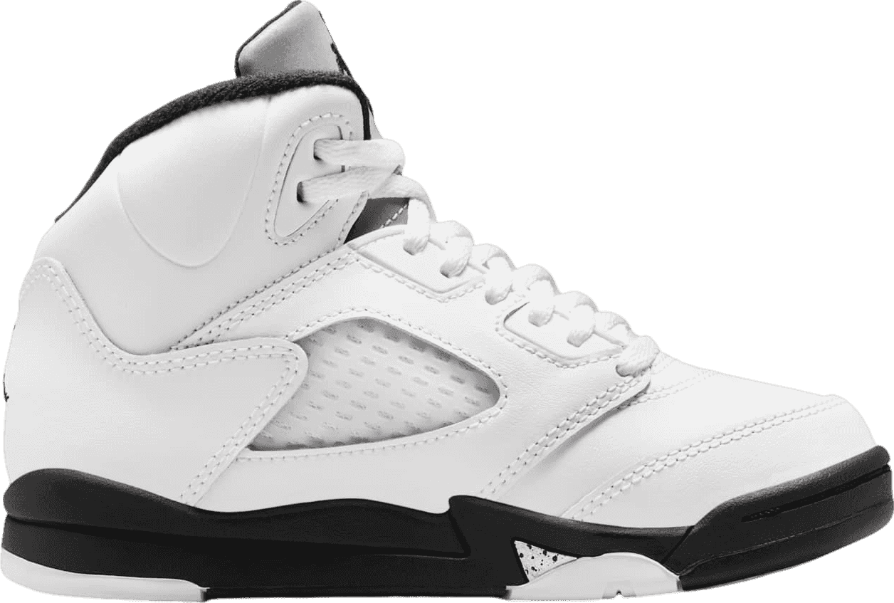 Air Jordan 5 White Metallic/Black (PS)