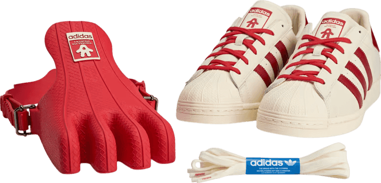 Adidas By Avavav Superfinger Superstar "Better Scarlet/Cream White"