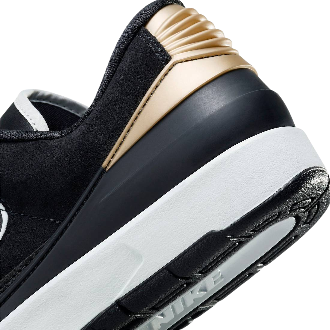 Air Jordan 2 Low Black Metallic Gold (W)