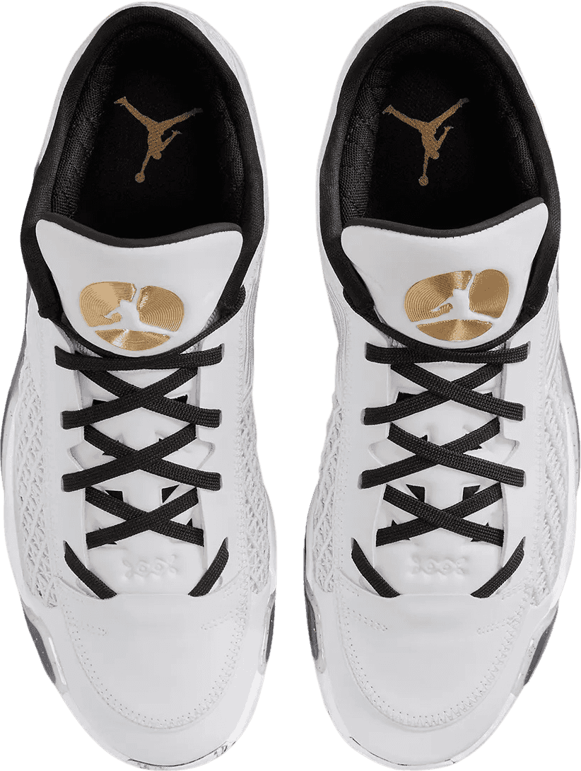 Jordan 38 Low White Metallic Gold Black