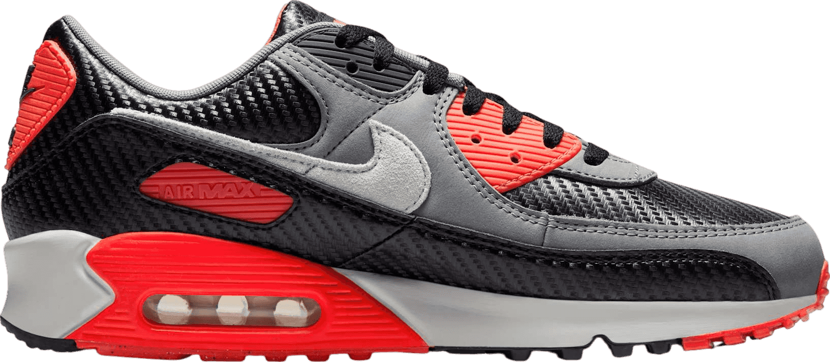 Nike Air Max 90 Carbon Fiber/Bright Crimson