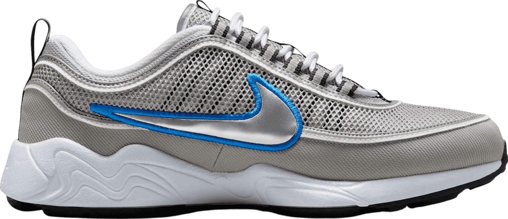 Nike Air Zoom Spiridon Metallic Silver/Signal Blue