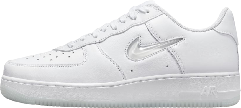 Nike Air Force 1 Low Color of the Month Jewel Swoosh Triple White