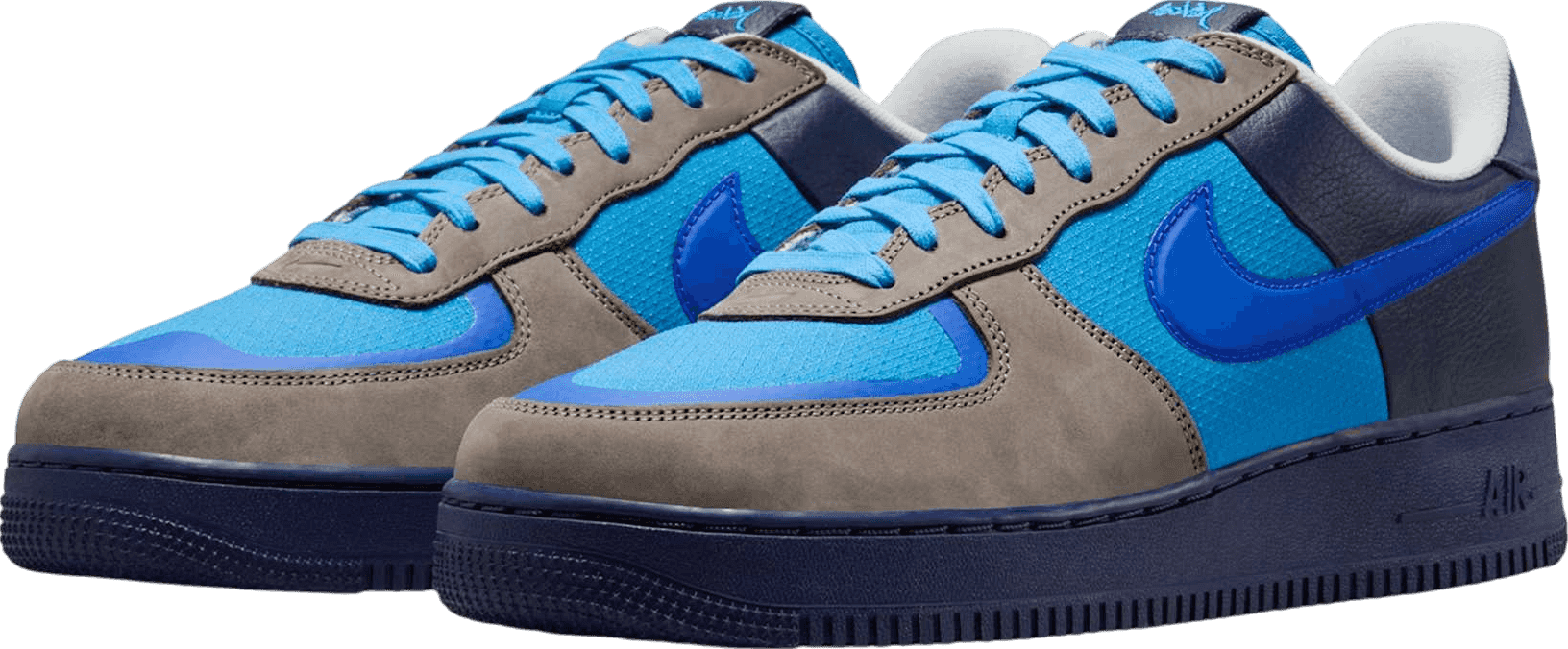 Stash x Nike Air Force 1 Low Soft Grey/Harbor Blue