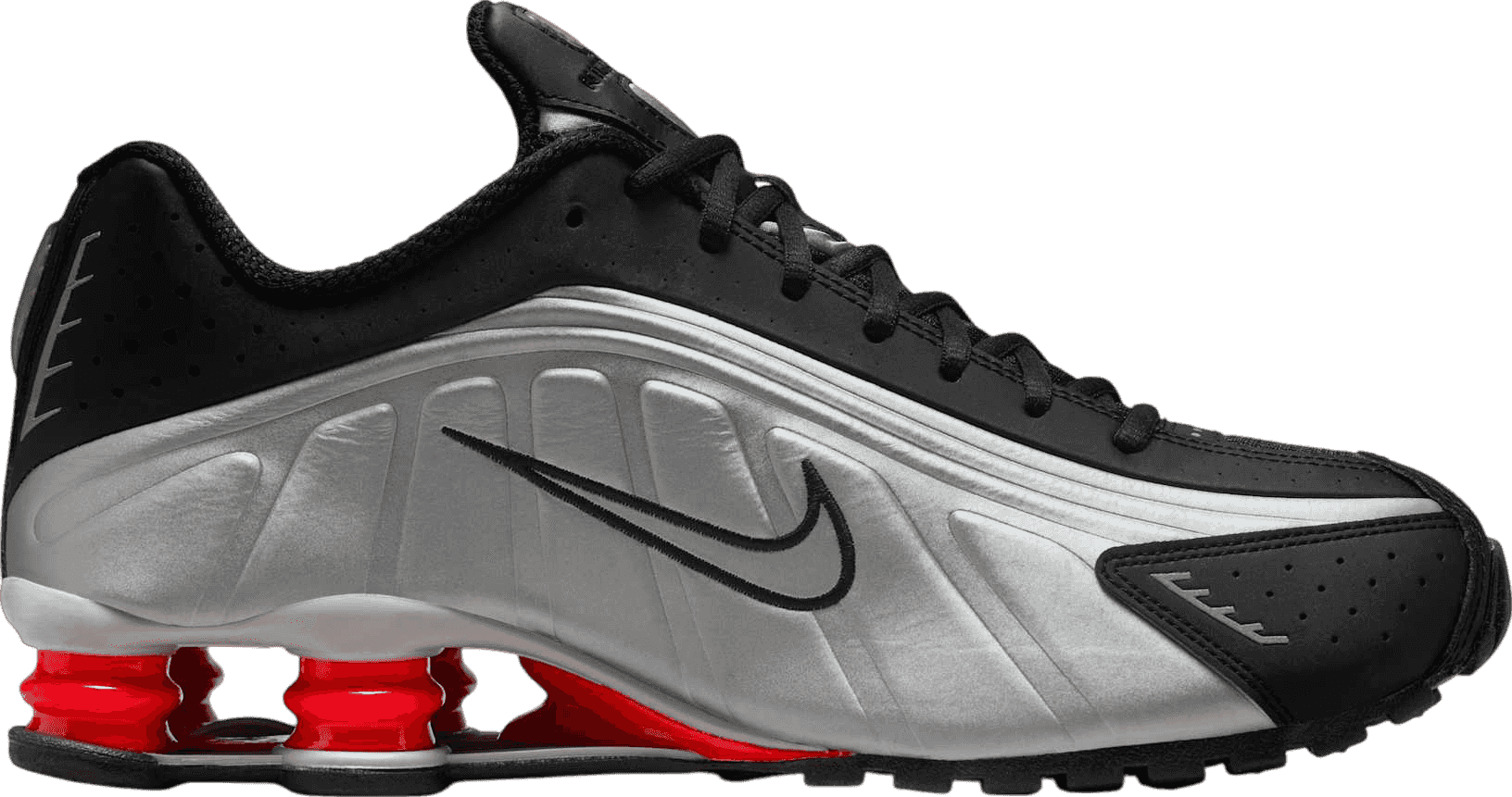 Nike Shox R4 Black/Metallic Silver (2024)