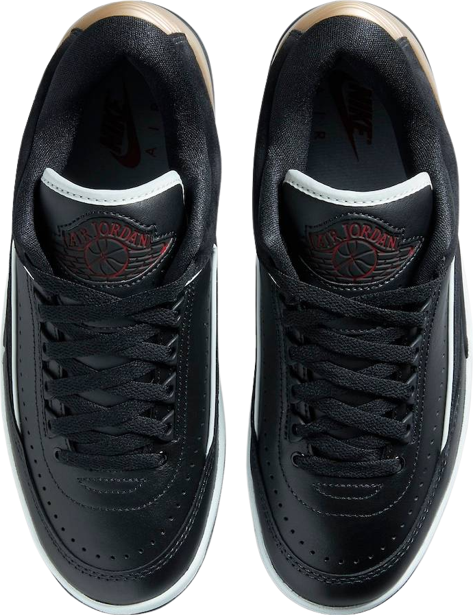 Air Jordan 2 Low Black Metallic Gold (W)