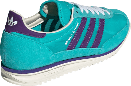 Sporty & Rich x Adidas SL72 "Mint Rush/Power Purple"