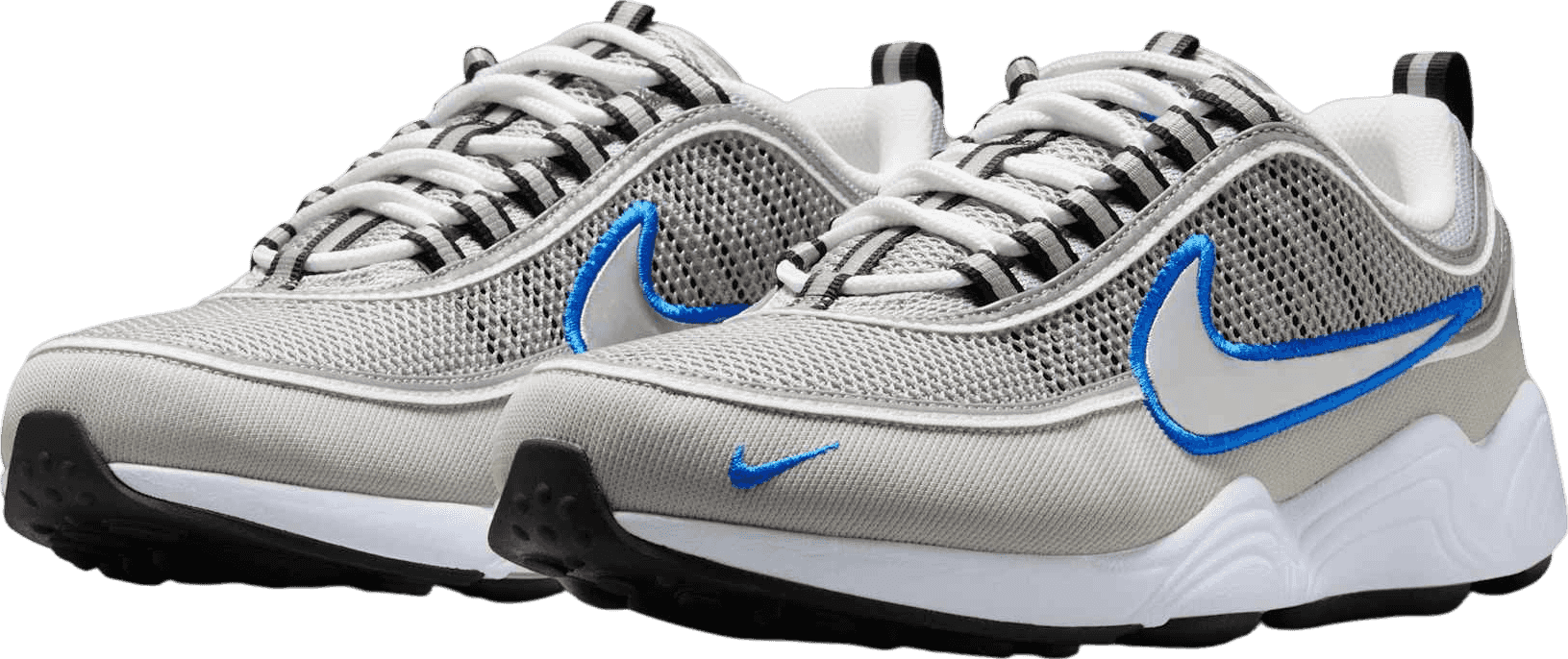 Nike Air Zoom Spiridon Metallic Silver/Signal Blue