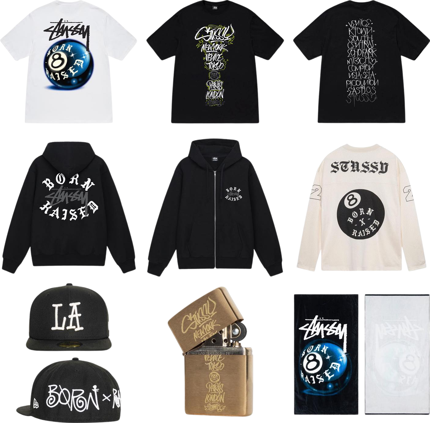 Stüssy & Born X Raised Apparel Collection