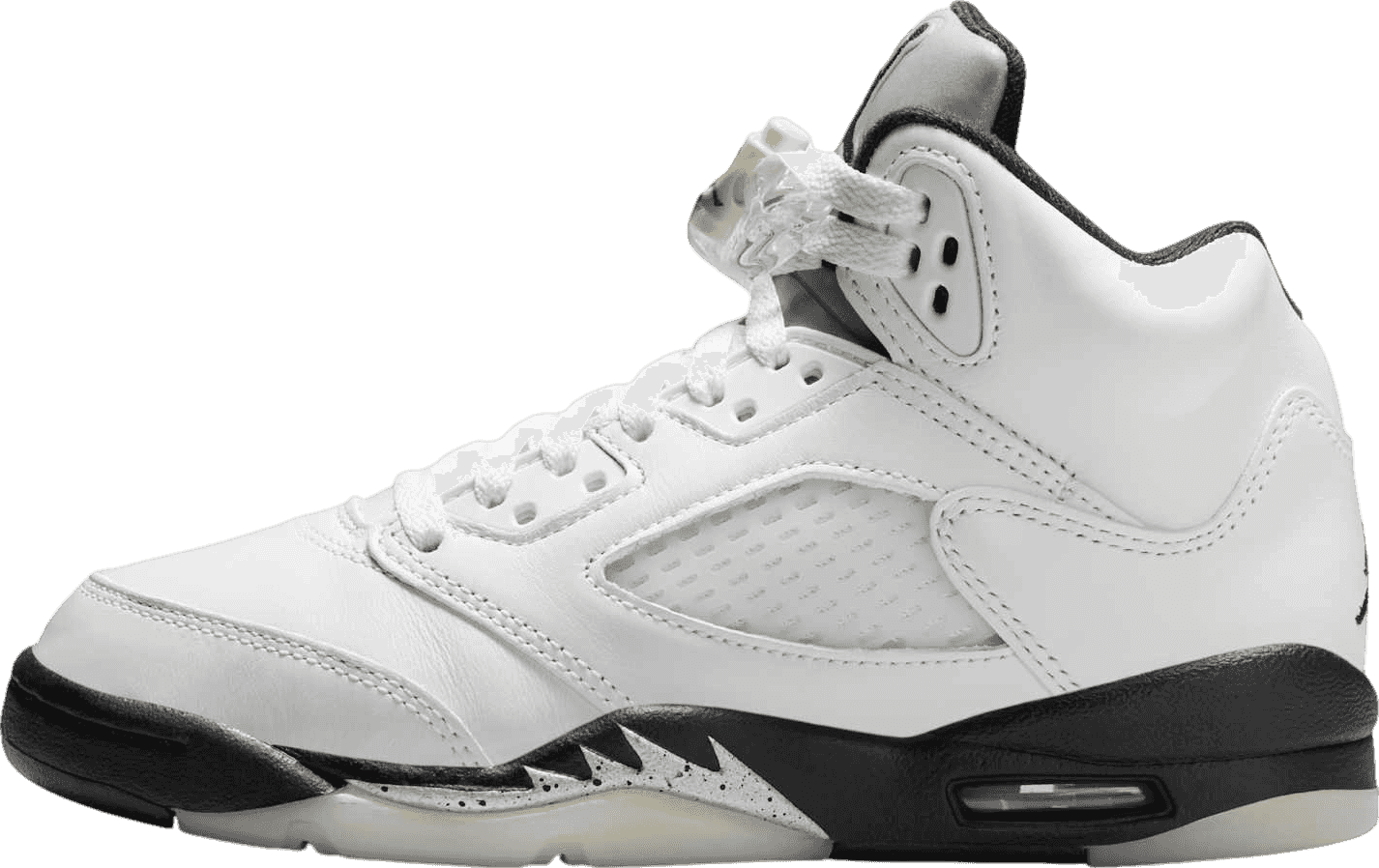 Air Jordan 5 White/Metallic Black (GS)