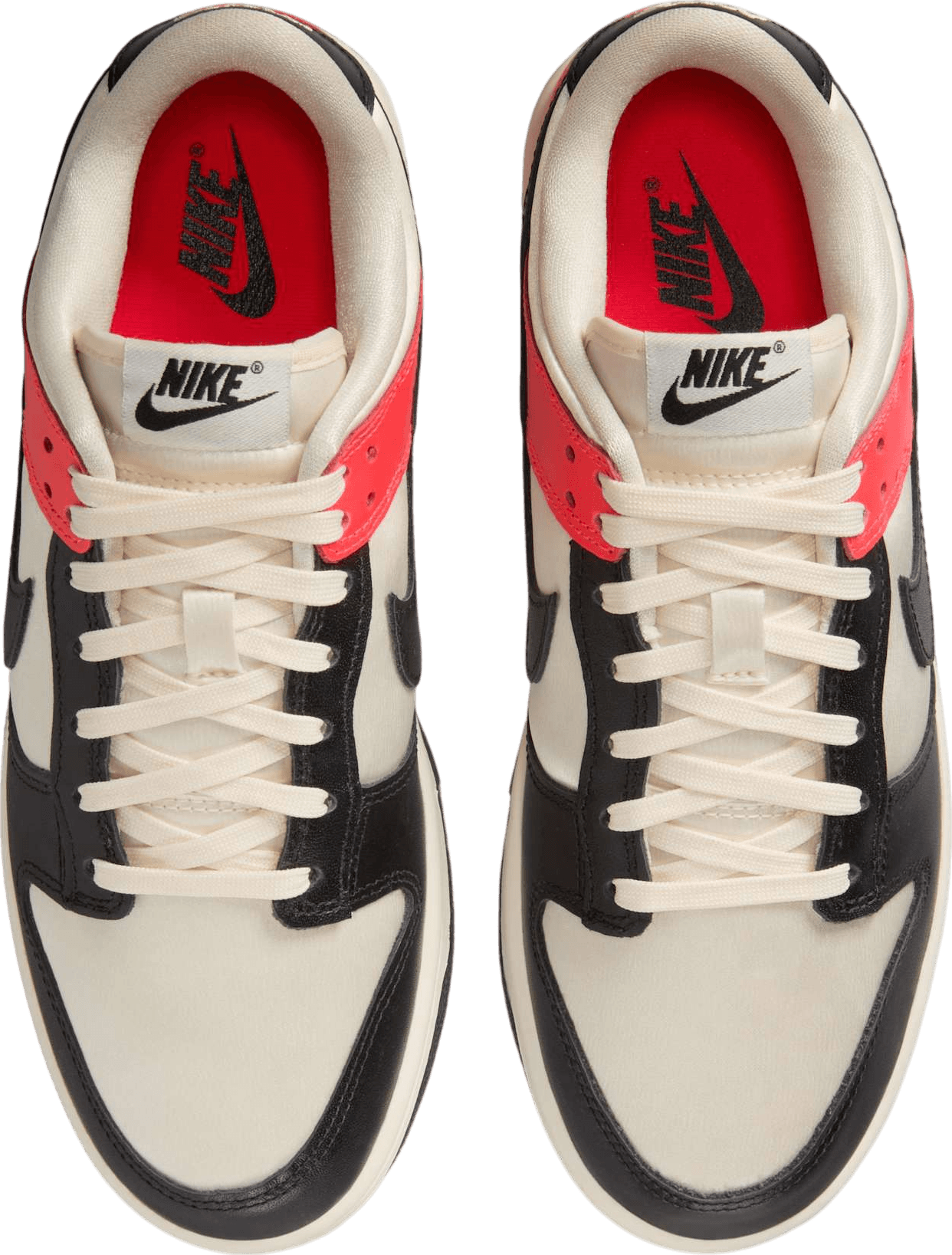 Nike Dunk Low Black Toe/Bright Crimson (W)