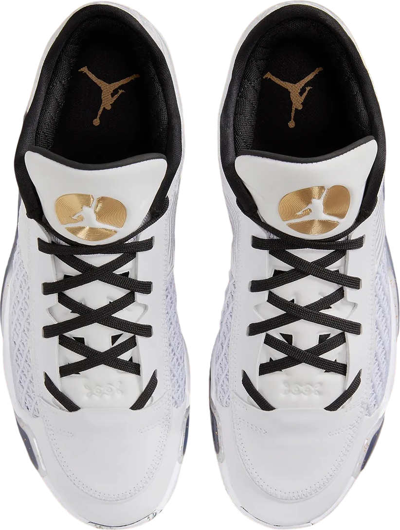 Jordan 38 Low White Metallic Gold Black