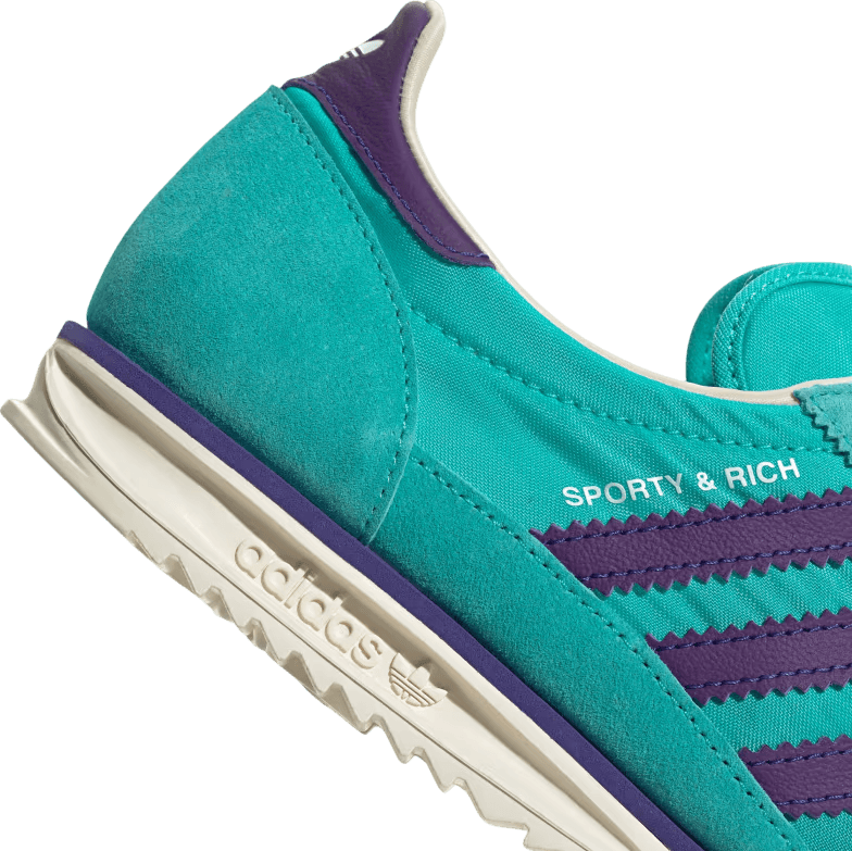 Sporty & Rich x Adidas SL72 "Mint Rush/Power Purple"