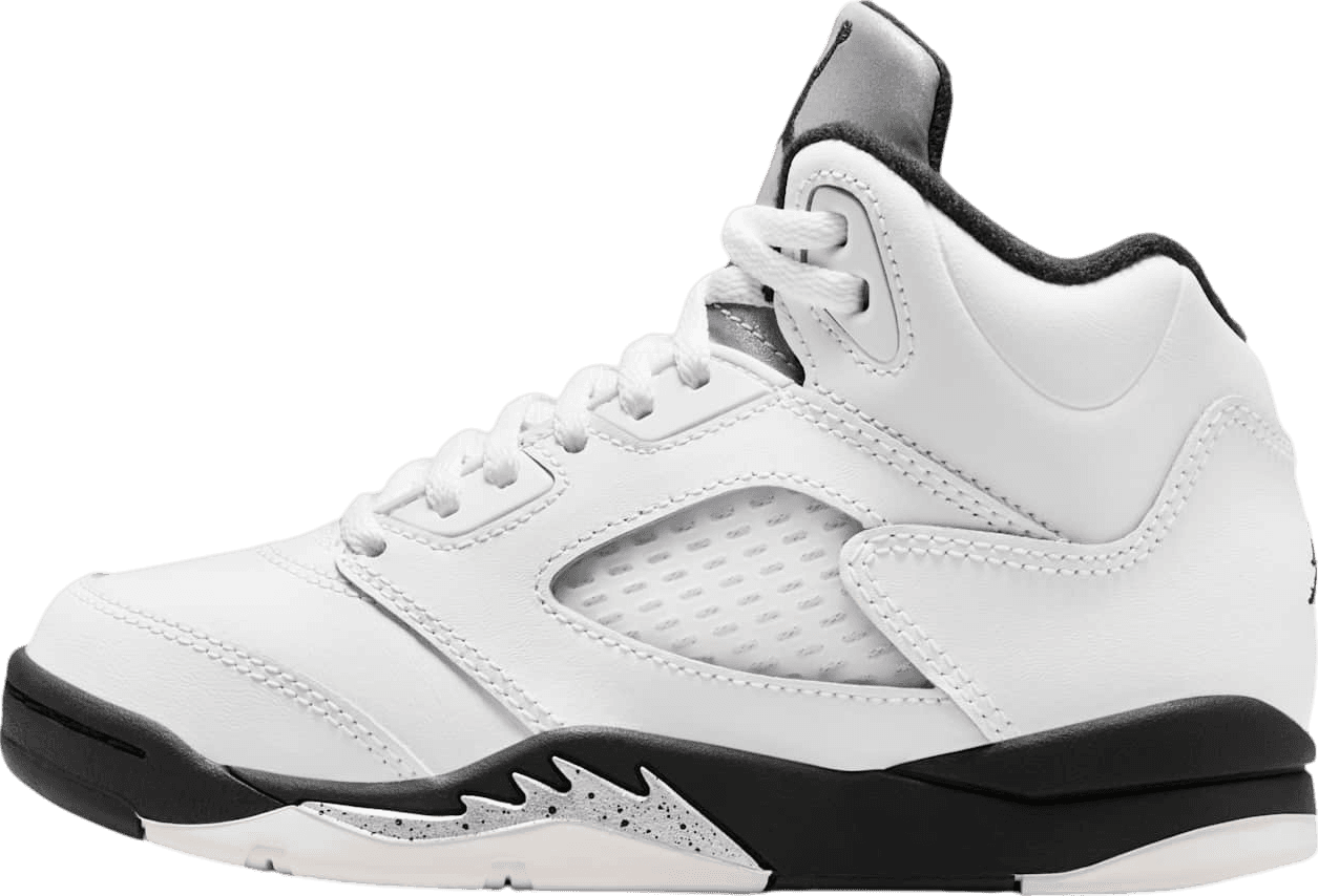 Air Jordan 5 White Metallic/Black (PS)