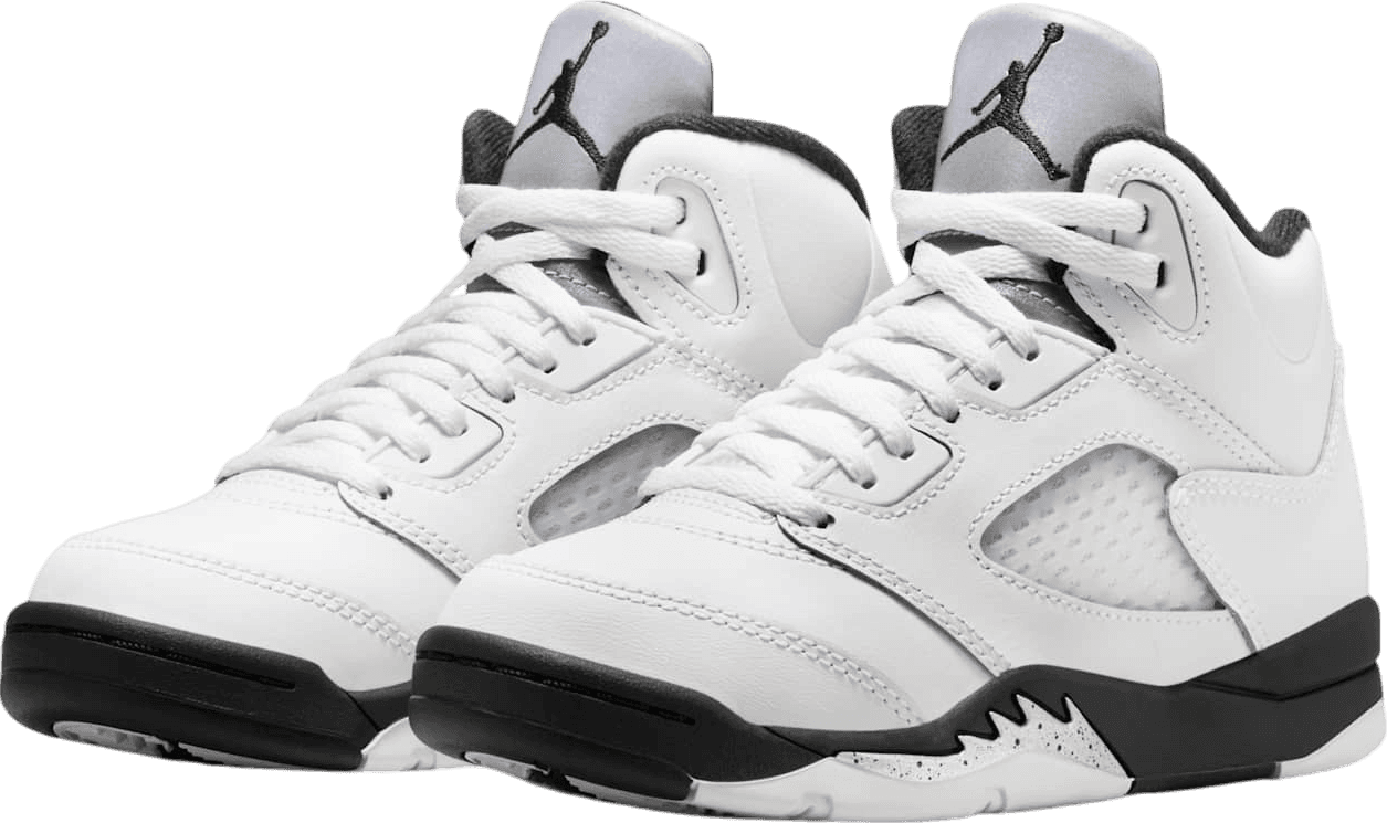 Air Jordan 5 White Metallic/Black (PS)