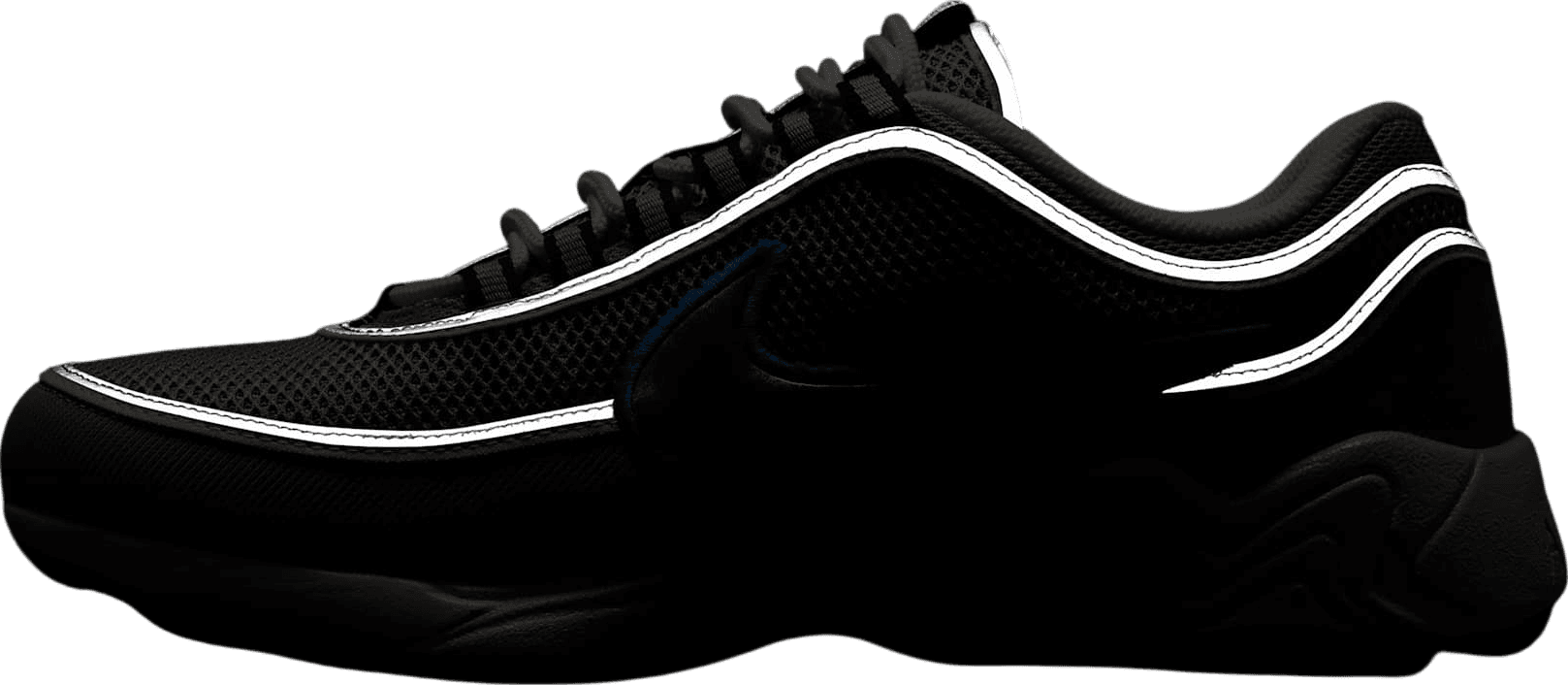 Nike Air Zoom Spiridon Metallic Silver/Signal Blue