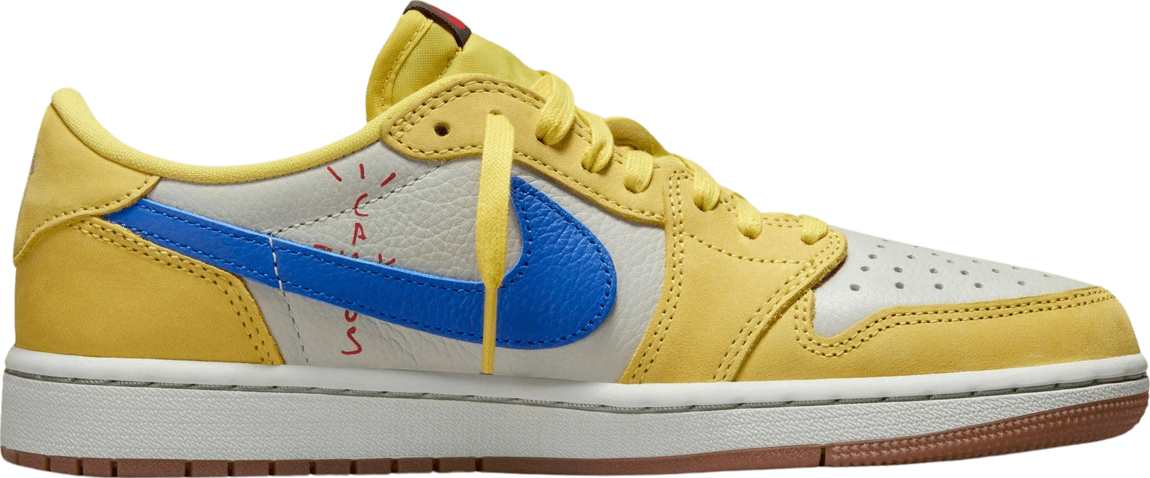 Travis Scott x Air Jordan 1 Low Canary Yellow (W)