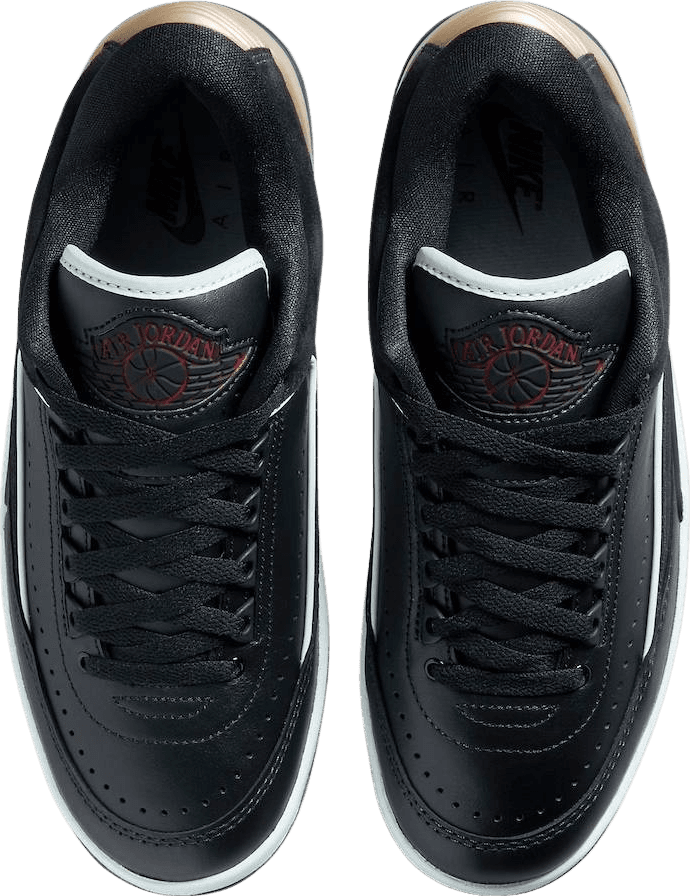 Air Jordan 2 Low Black Metallic Gold (W)