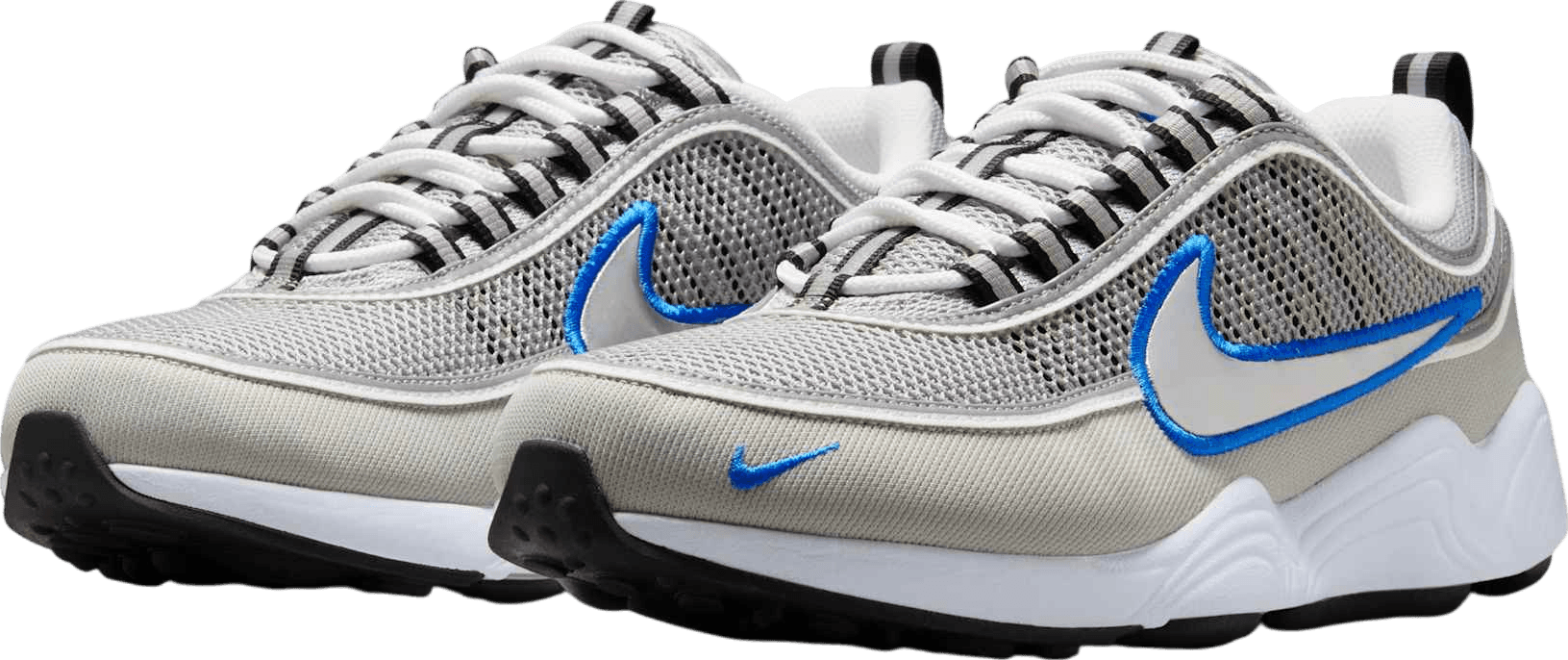 Nike Air Zoom Spiridon Metallic Silver/Signal Blue