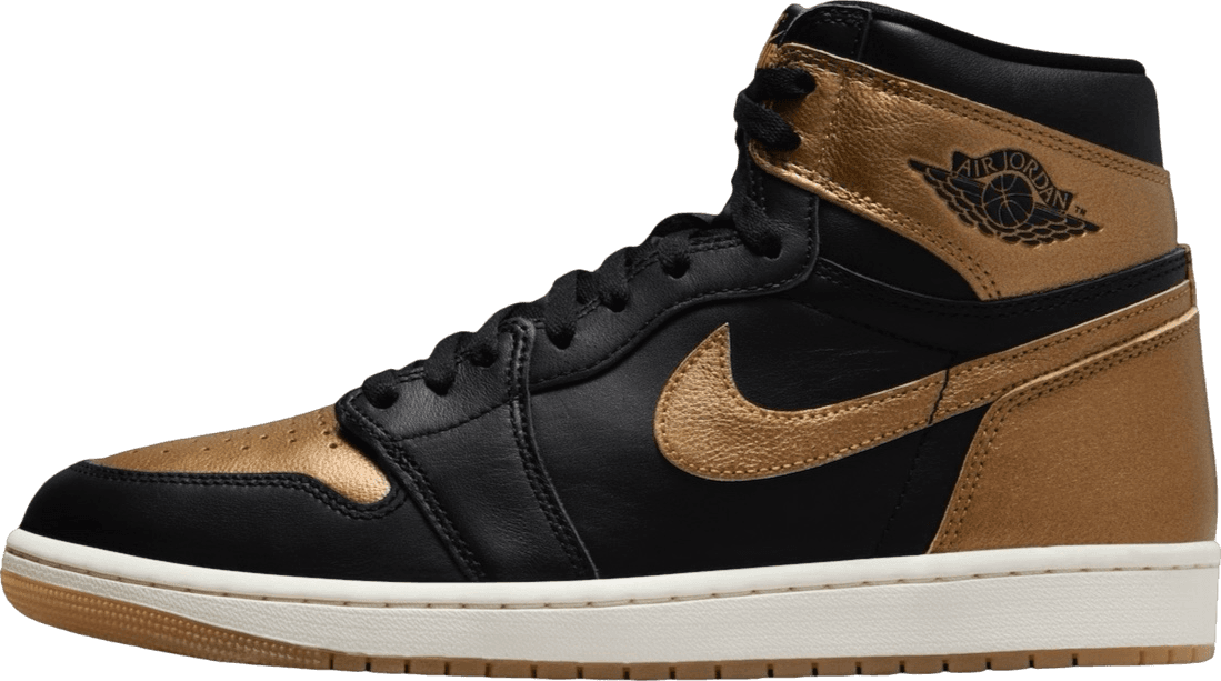 Air Jordan 1 High Black/Metallic Gold