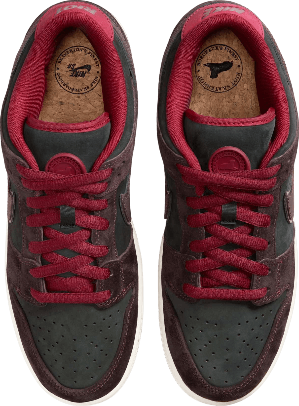 Riot Skateshop x Nike SB Dunk Low Mahogany/Dark Beetroot