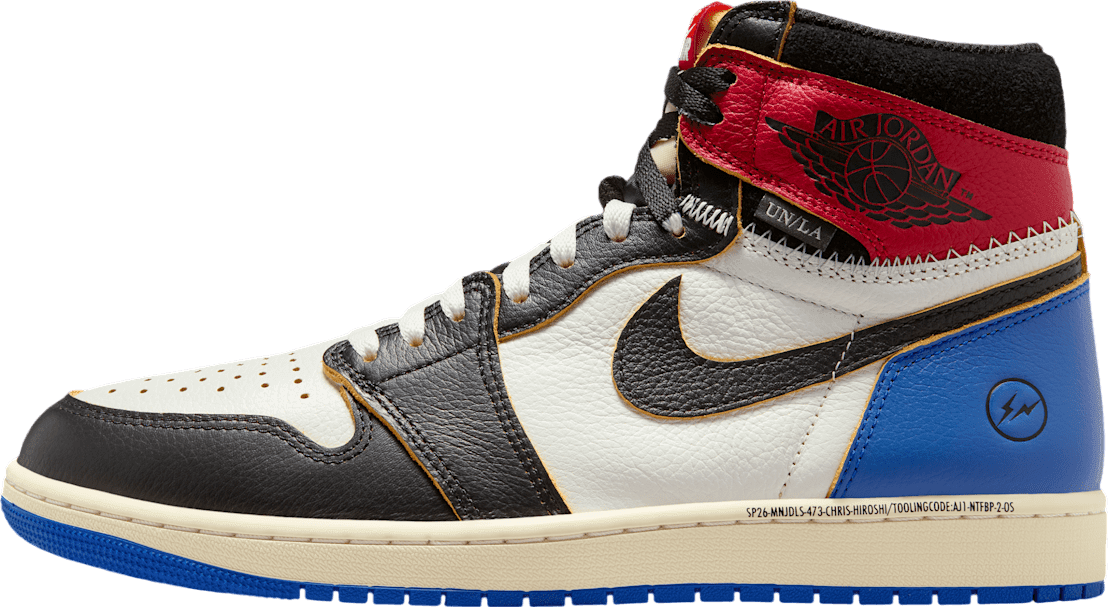 Union LA x Fragment x Air Jordan 1 High Red/Sport Royal